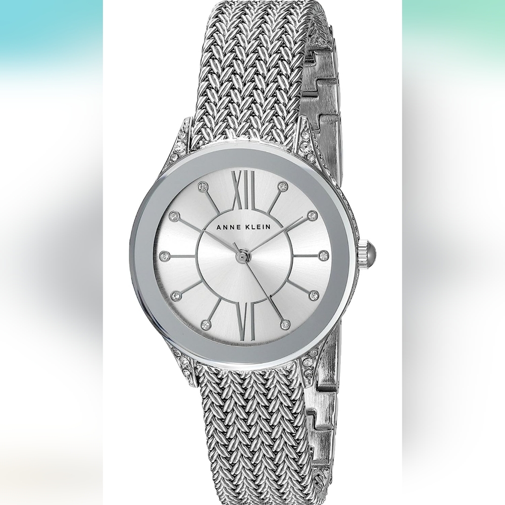 Anne Klein women's stainless steel watch NWT. Sparkles like diamonds